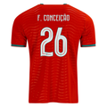 PUMA Men's Portugal F. Conceicao Home World Cup 2026 Soccer Jersey (Club Red/Green Lagoon)