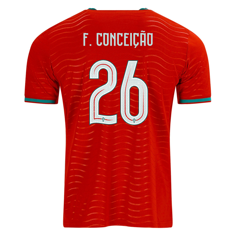 PUMA Men's Portugal F. Conceicao Home World Cup 2026 Soccer Jersey (Club Red/Green Lagoon)