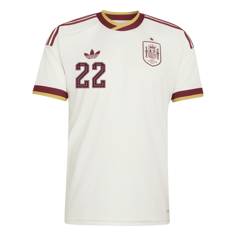 adidas Men's Spain Cucurella Away Stadium Jersey 2026 (White)