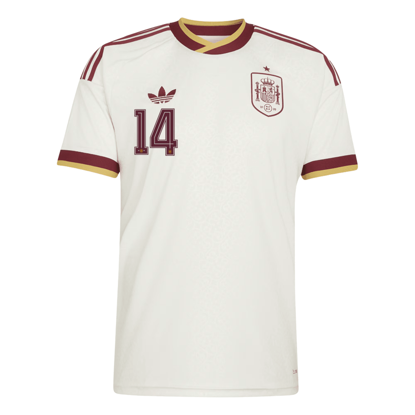 adidas Men's Spain Carvajal Away Stadium Jersey 2026 (White)