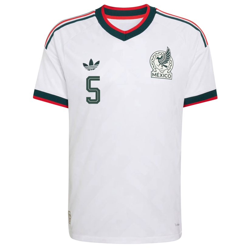 adidas Men's Mexico J. Vasquez Authentic Match Away Jersey 2026 (White)