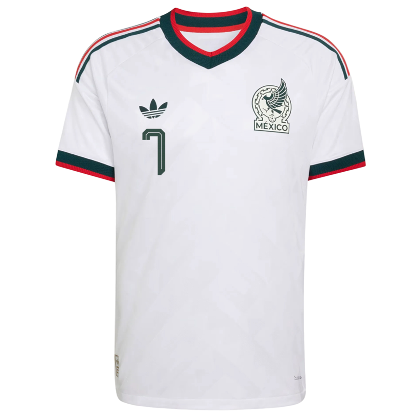 adidas Men's Mexico G. Mora Authentic Match Away Jersey 2026 (White) | SoccerWearhouse