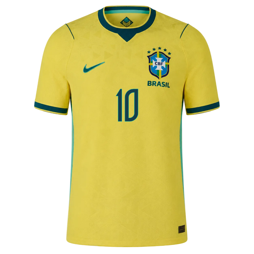 Nike Men's Vini JR Match Authentic Home Jersey 2026 (Yellow/Teal) | SoccerWearhouse