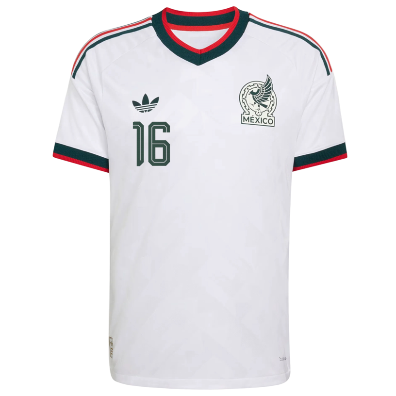 adidas Men's Mexico M. Chavez Authentic Match Away Jersey 2026 (White) | SoccerWearhouse