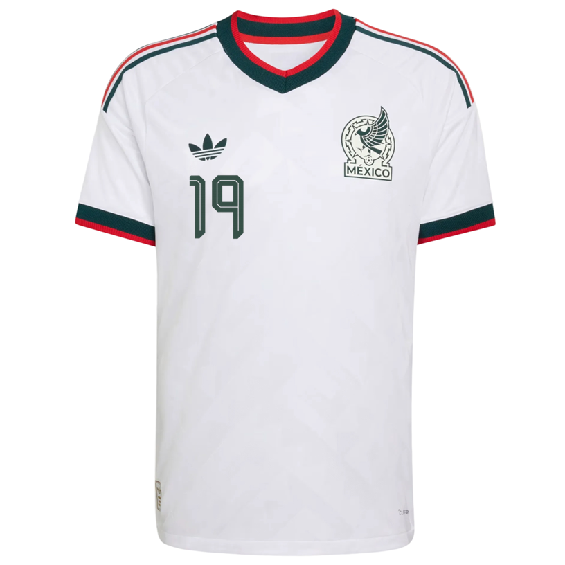adidas Men's Mexico Berterame Authentic Match Away Jersey 2026 (White)