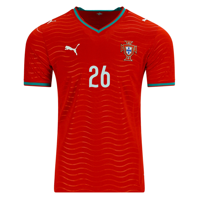 PUMA Men's Portugal F. Conceicao Home World Cup 2026 Soccer Jersey (Club Red/Green Lagoon)