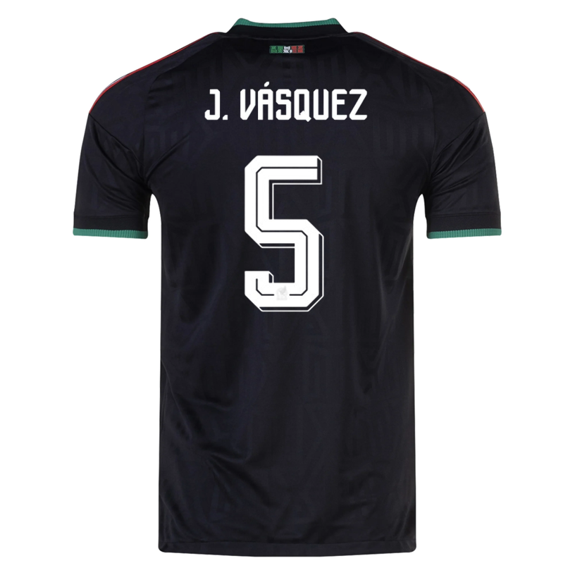 adidas Men's Mexico J. Vasquez Authentic Match Third Jersey 2026 (Black)