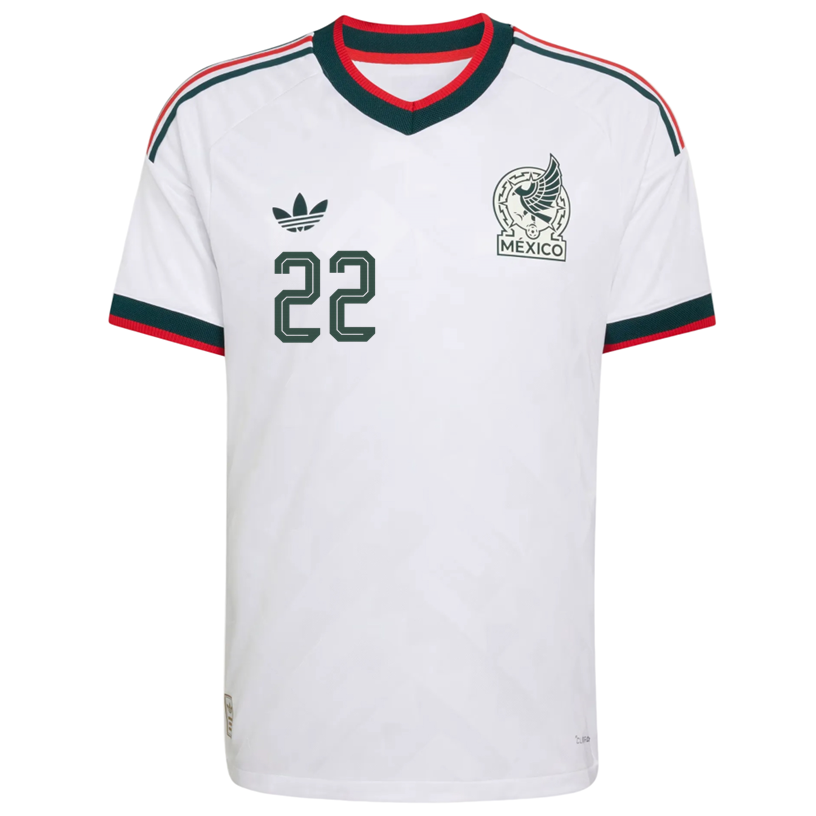 adidas Men's Mexico Alvarado Authentic Match Away Jersey 2026 (White) | SoccerWearhouse