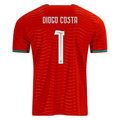PUMA Men's Portugal Diogo Costa Home World Cup 2026 Soccer Jersey (Club Red/Green Lagoon)