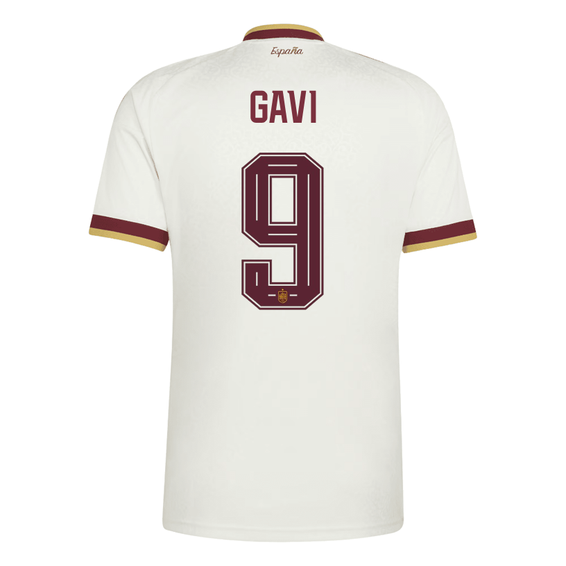 adidas Men's Spain Gavi Away Stadium Jersey 2026 (White)
