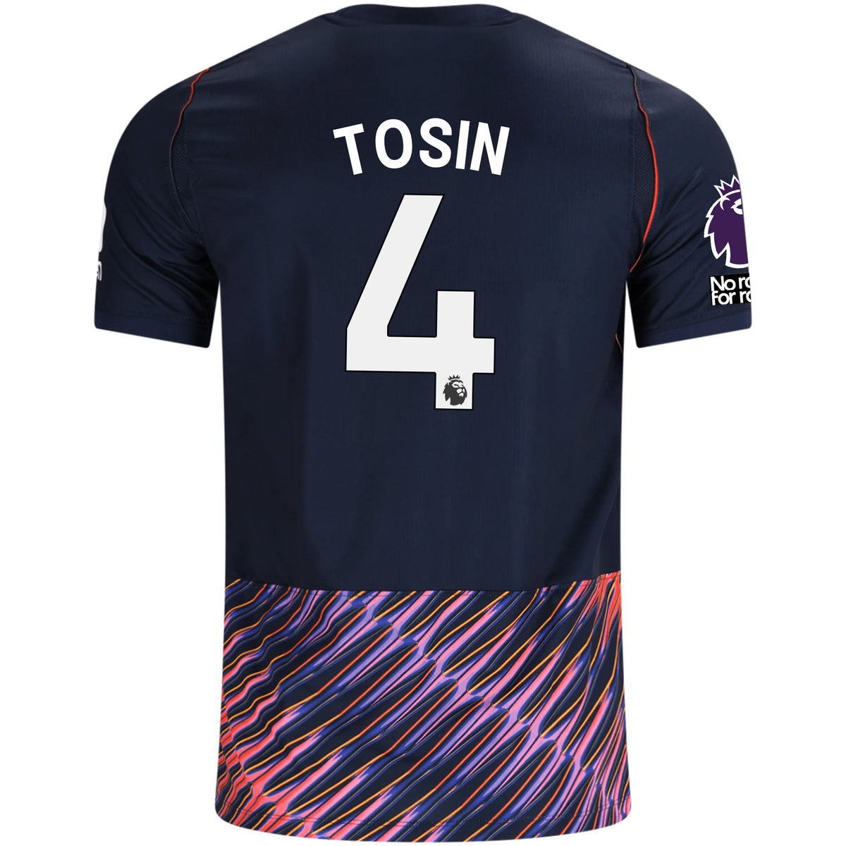 Nike Mens Tottenham Hotspur Tosin Adarabioyo Away Jersey w/ EPL + No Room For Racism Patches 26/27 (Obsidan/White)