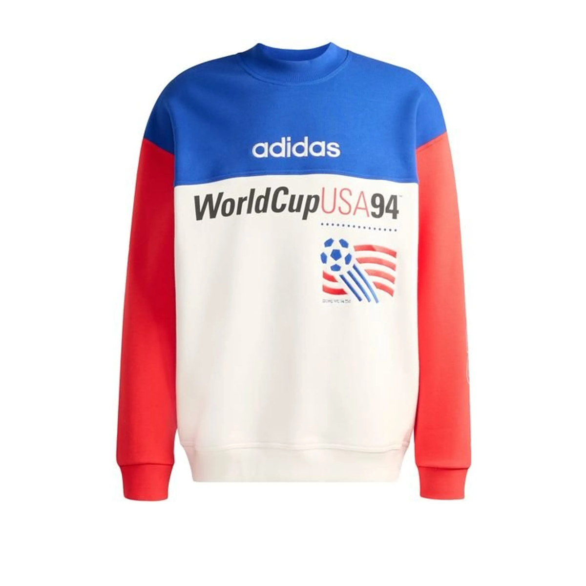 Adidas United States 94 Graphic Crewneck Sweatshirt (White/Red/Blue)