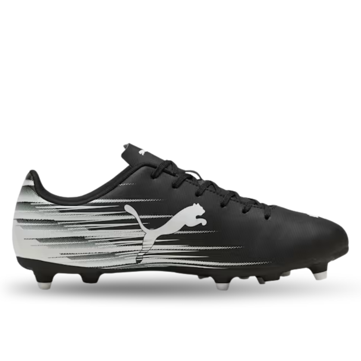 PUMA Attacanto II FG/AG Soccer Cleats (Black/White)