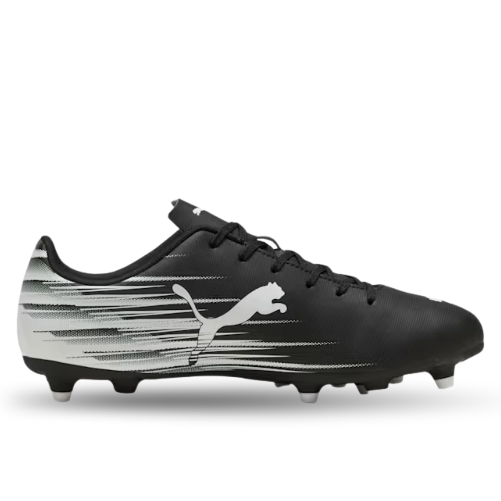 PUMA Attacanto II FG/AG Soccer Cleats (Black/White)