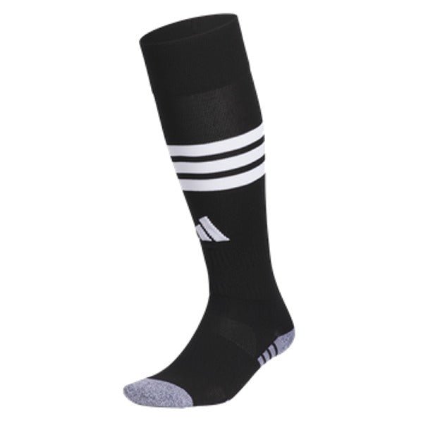 adidas 3 Stripe Hoop 2 OTC Soccer Socks (Black/White) | SoccerWearhouse