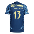 adidas A. Cervantes Men's Club América 25/26 Authentic Away Jersey (Blue)