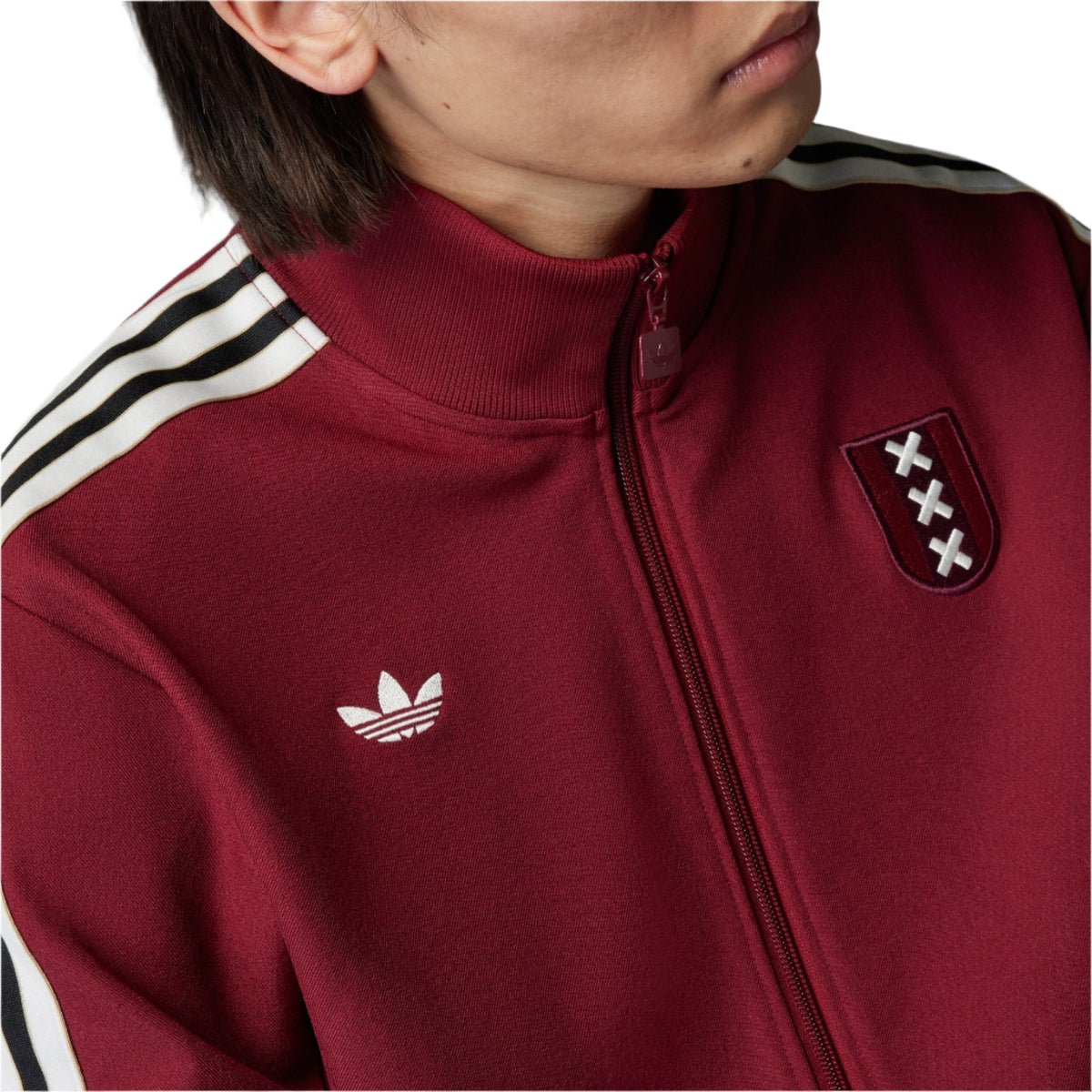 adidas Ajax 25/26 Anniversary Track Top Jacket (Burgundy) | SoccerWearhouse