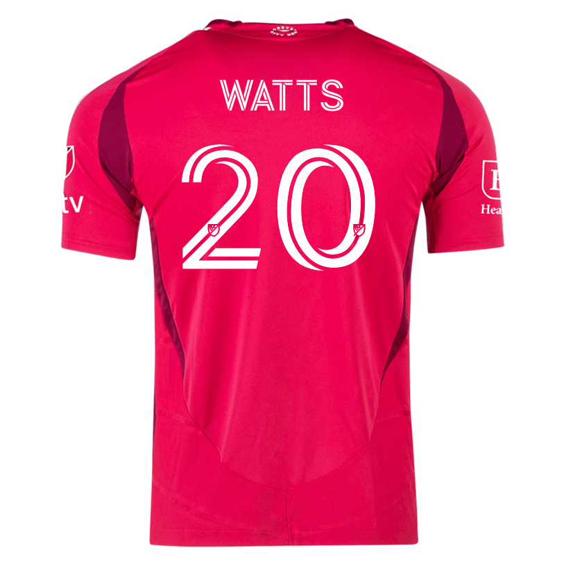 adidas Akil Watts St. Louis FC Authentic Home Jersey 25/26 (Power Pink) | SoccerWearhouse