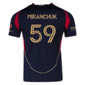 adidas Alexey Miranchuk Atlanta United Authentic Home Jersey w/ MLS Patches 25/26 (Red/Black)