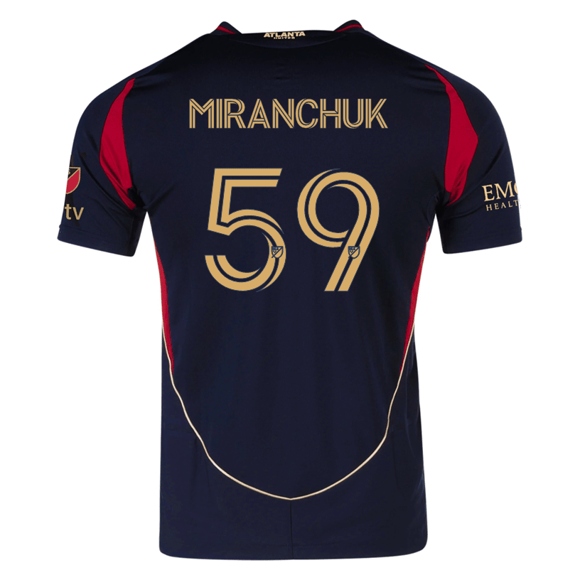 adidas Alexey Miranchuk Atlanta United Authentic Home Jersey w/ MLS Patches 25/26 (Red/Black) | SoccerWearhouse