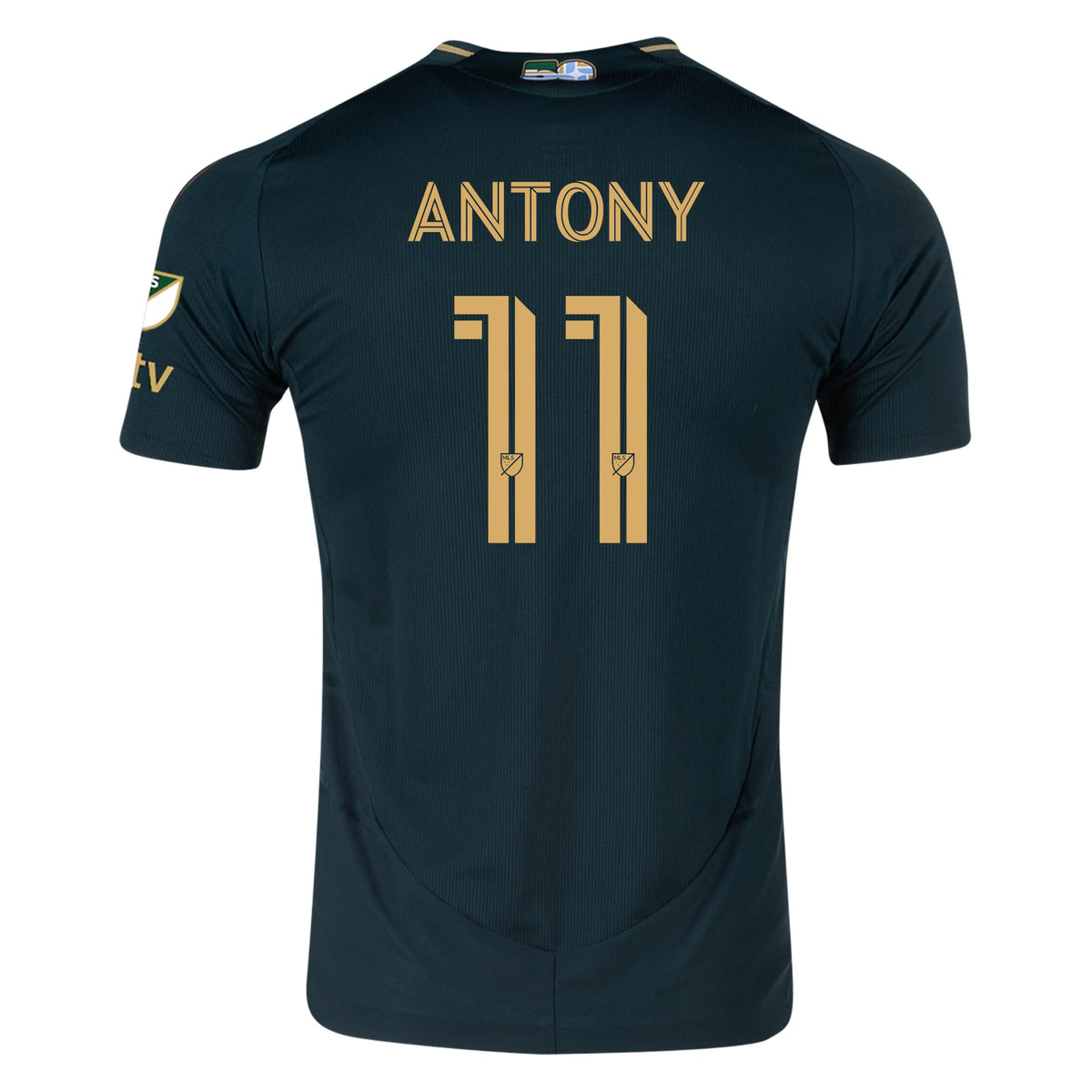 adidas Antony Portland Timbers Authentic Home Jersey w/ MLS &amp; Apple Patch 25/26 (Green/Gold) | SoccerWearhouse