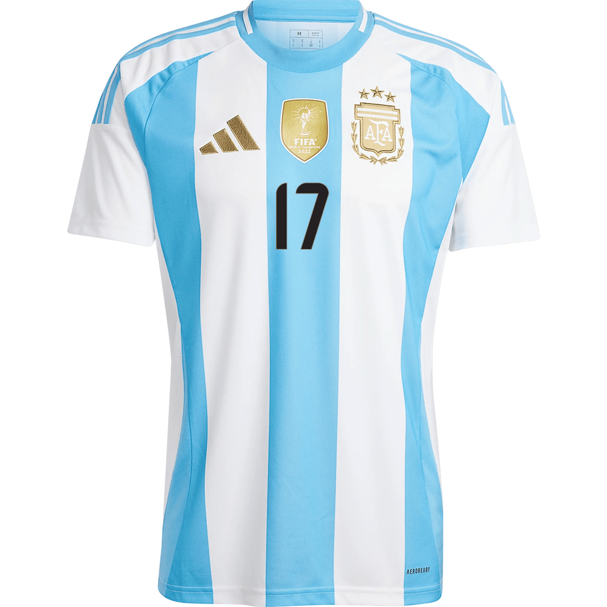 adidas Argentina Alejandro Garnacho Home Jersey 24/25 (White/Blue Burst) | SoccerWearhouse