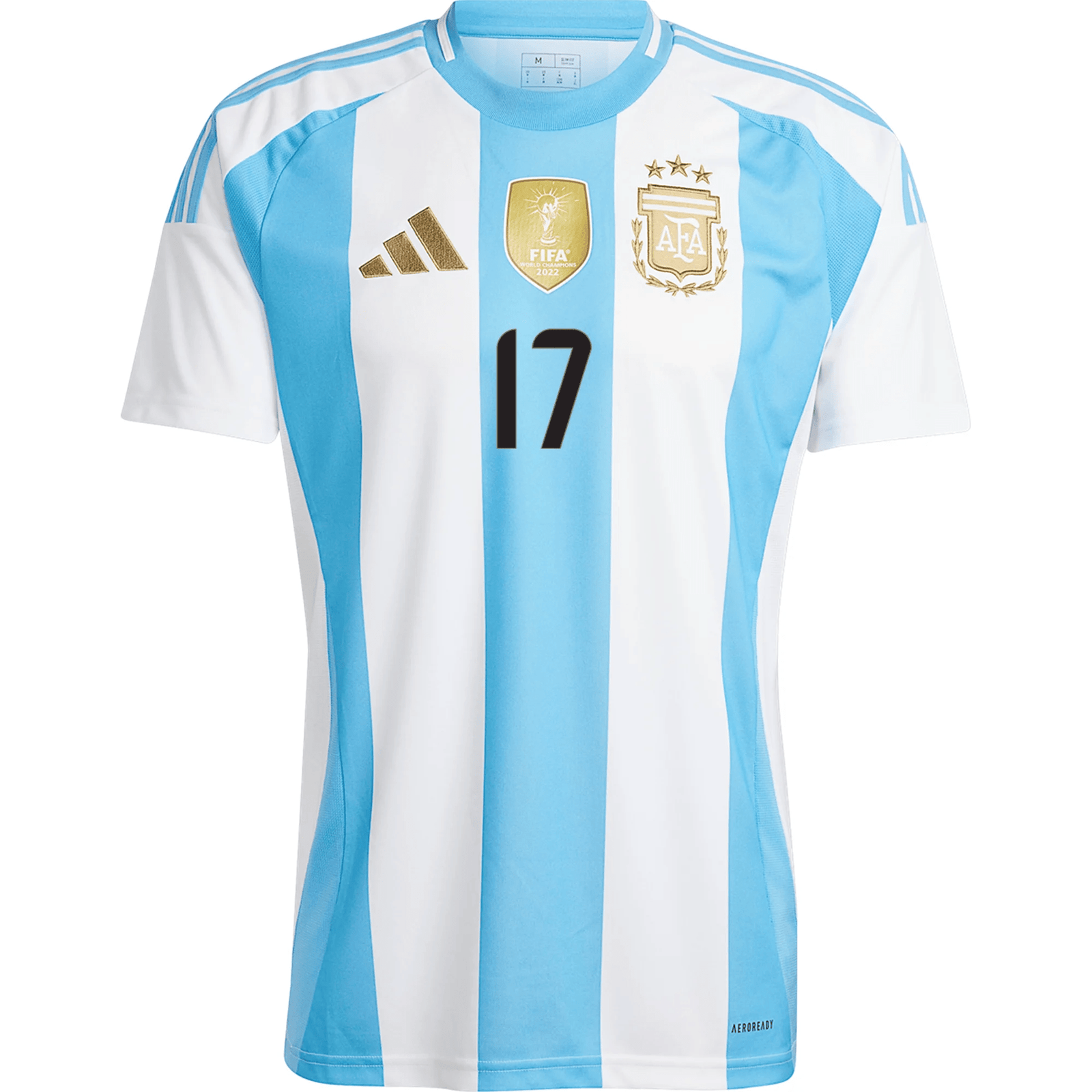 adidas Argentina Alejandro Garnacho Home Jersey 24/25 (White/Blue Burst) | SoccerWearhouse