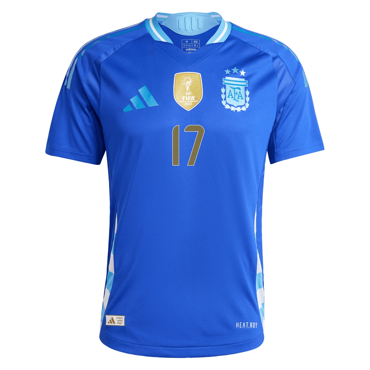 adidas Argentina Authentic Alejandro Garnacho Away Jersey 24/25 (Lucid Blue/Blue Burst) | SoccerWearhouse