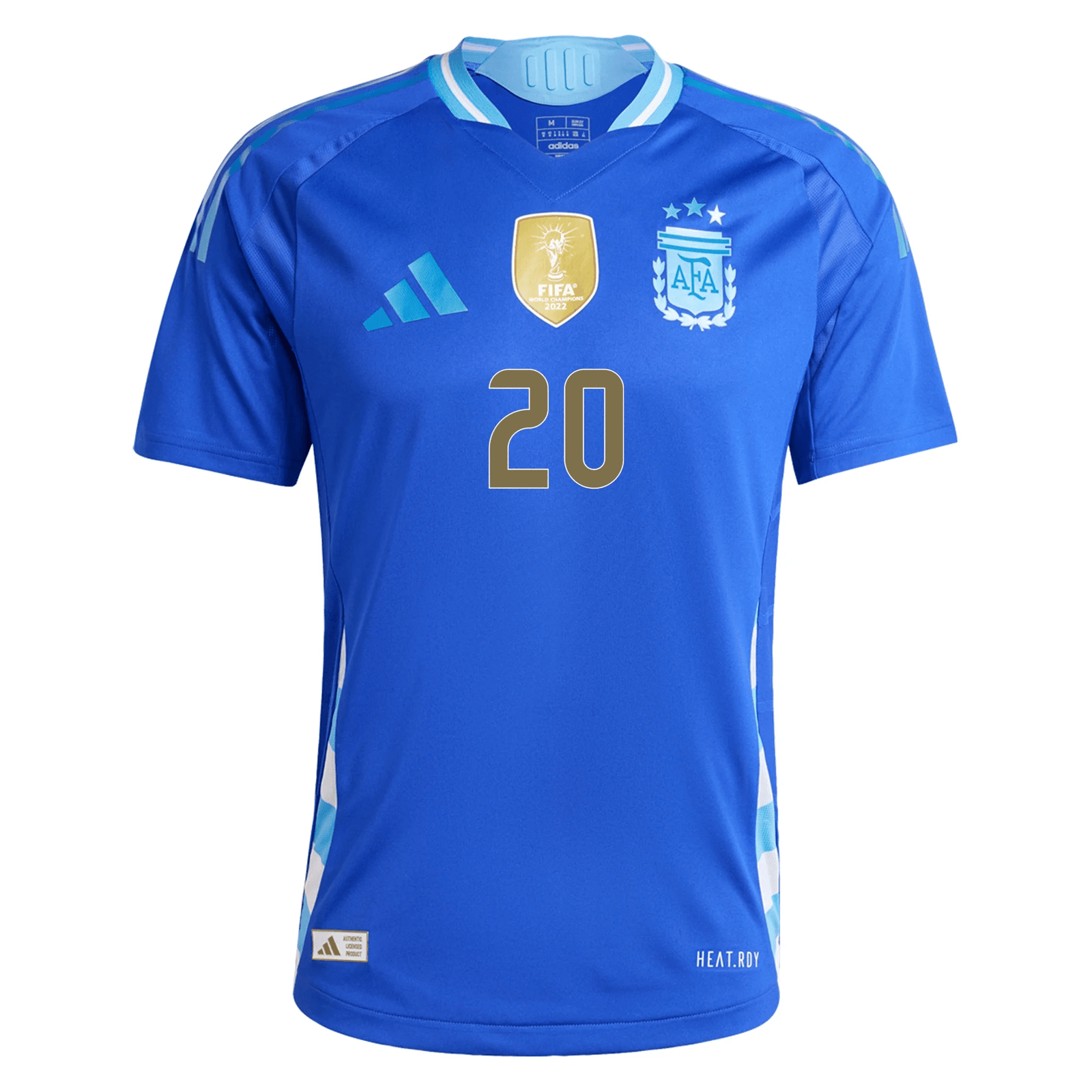adidas Argentina Authentic Alexis Mac Allister Away Jersey 24/25 (Lucid Blue/Blue Burst) | SoccerWearhouse