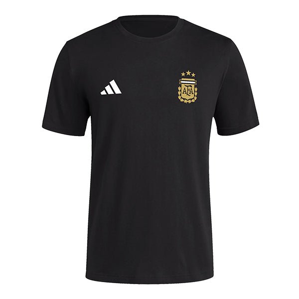 adidas Argentina Nation T-Shirt (Black) | SoccerWearhouse