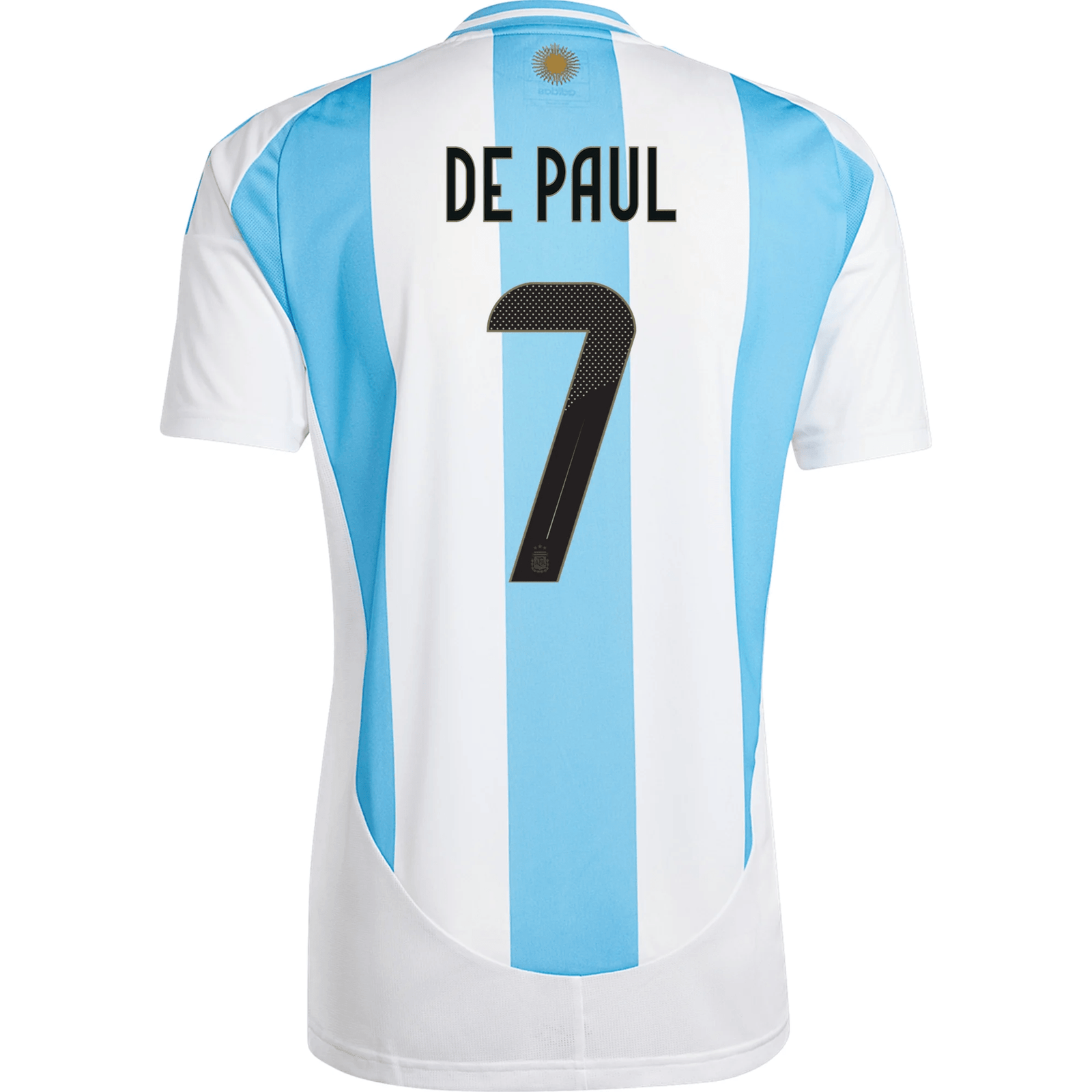 adidas Argentina Rodrigo De Paul Home Jersey 24/25 (White/Blue Burst) | SoccerWearhouse