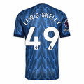 adidas Arsenal Authentic Lewis-Skelly Away Jersey w/ EPL + No Room For Racism 25/26 (Indigo/Silver)