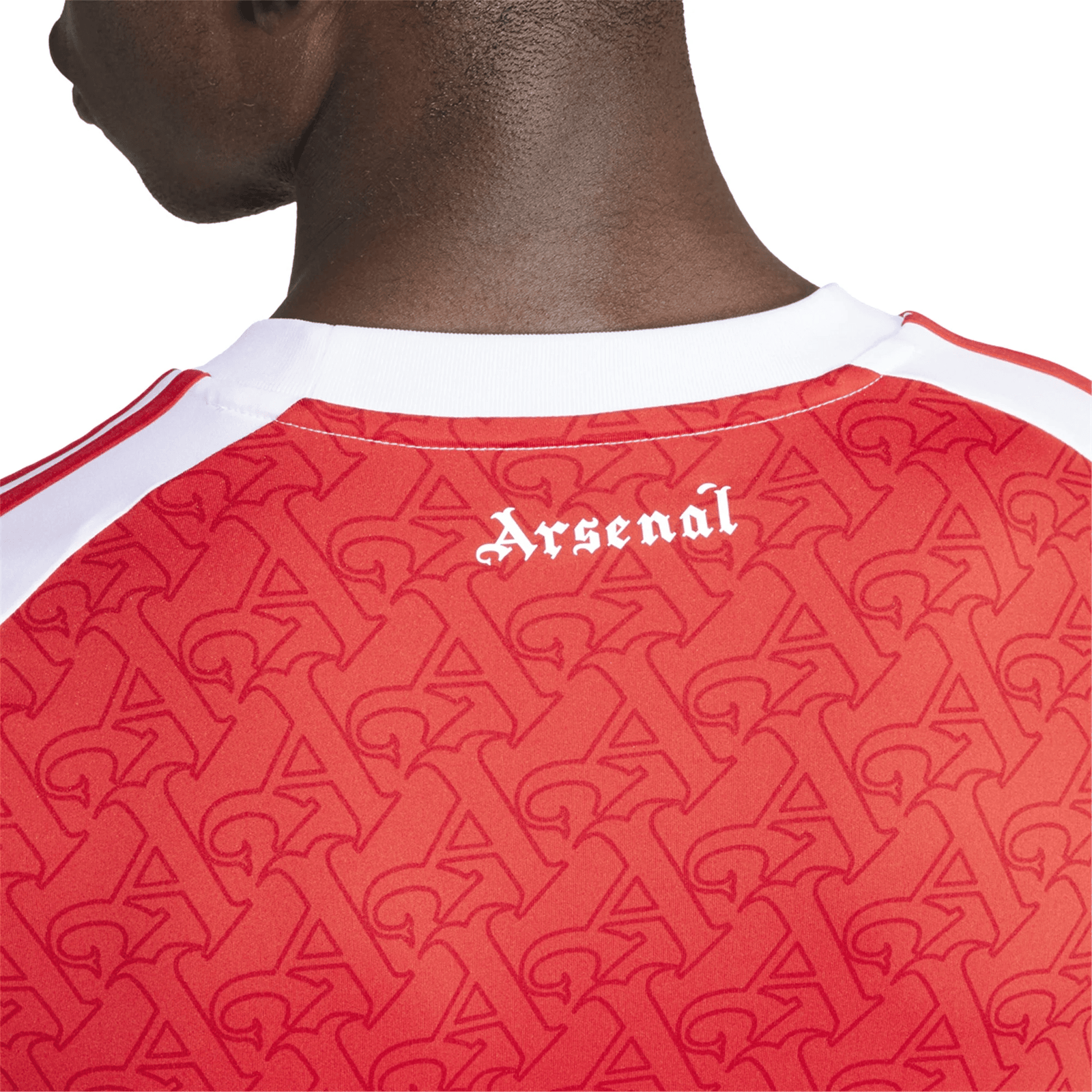 adidas Arsenal Eberechi Eze Long Sleeve Home Jersey w/ EPL + No Room For Racism Patches 25/26 (Better Scarlet/White) | SoccerWearhouse