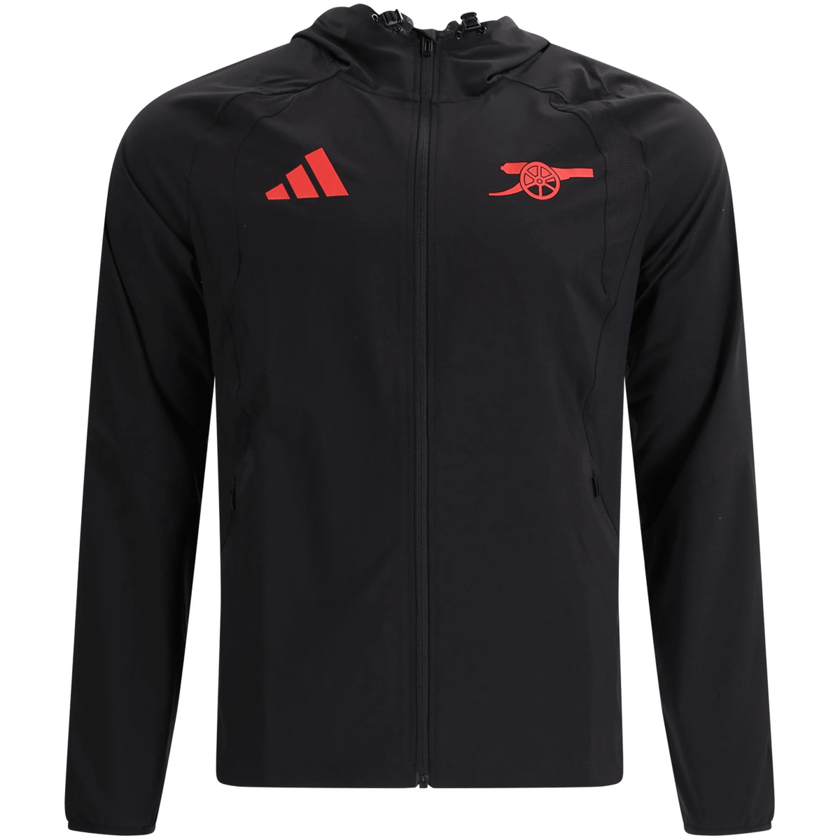 adidas Arsenal Tiro Travel Windbreaker Jacket 26/27 (Black) | SoccerWearhouse