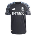 adidas Aston Villa 25/26 Authentic Away Jersey (Black/Global Blue)