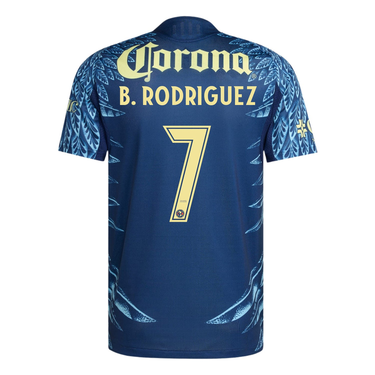 adidas B. Rodriguez Men's Club América 25/26 Authentic Away Jersey (Blue) | SoccerWearhouse