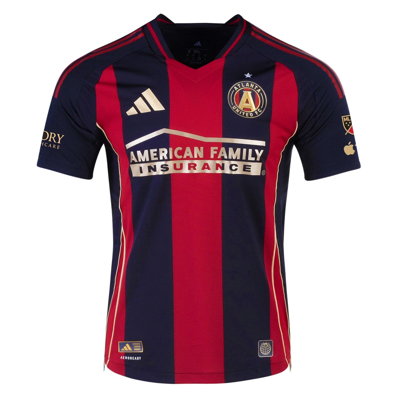 Miguel Almirón Atlanta United Authentic Home Jersey 25/26 (Red/Black) - w/ MLS Patches | SoccerWearhouse