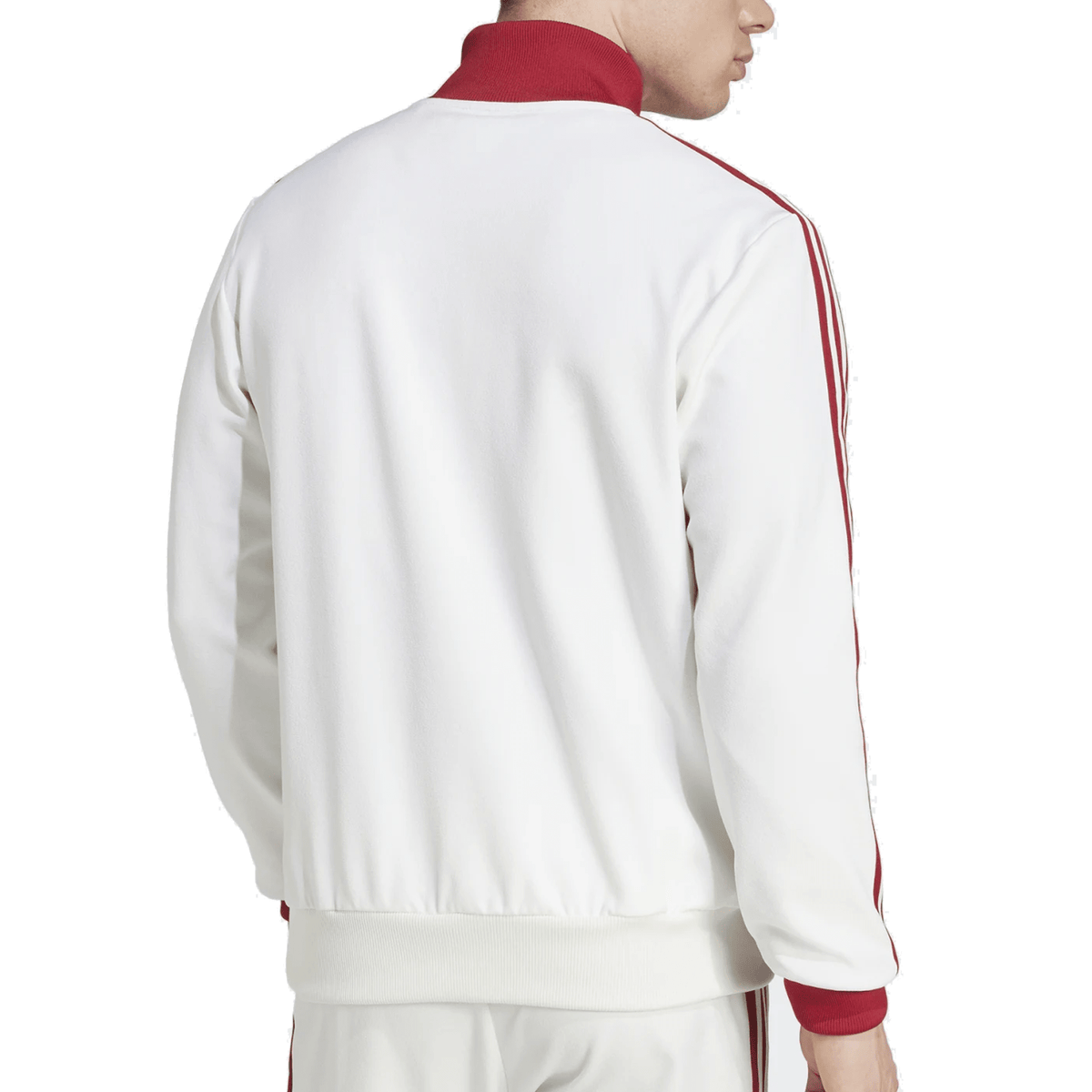 adidas Bayern Munich 125th Anniversary Track Top Jacket 24/25 (Off White/Maroon) | SoccerWearhouse