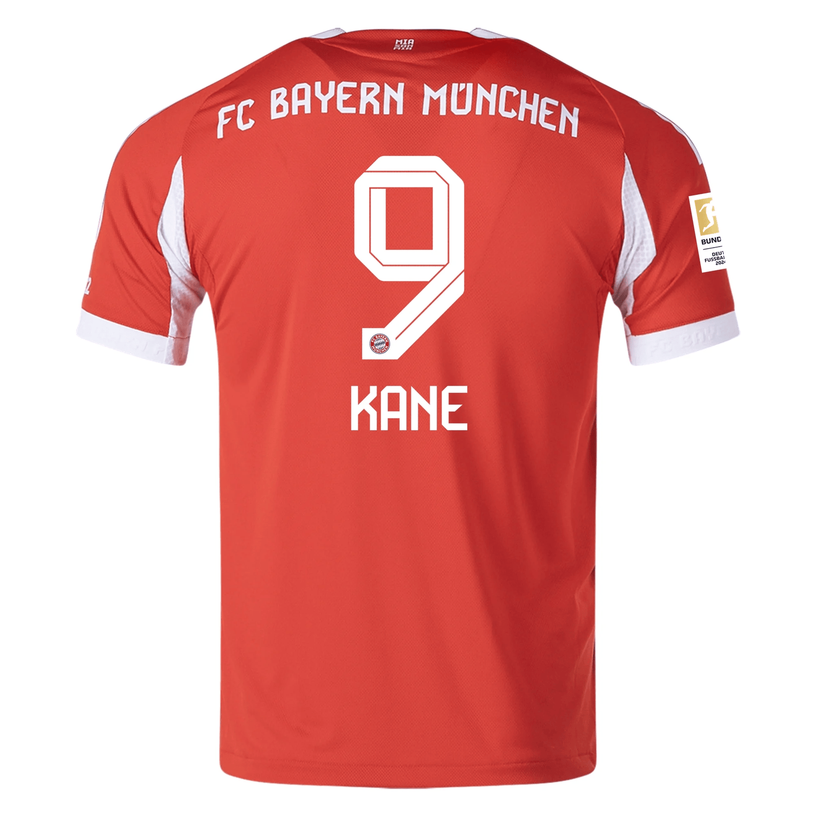 adidas Bayern Munich Authentic Harry Kane Home Jersey w/ Bundesliga Champion Patch 25/26 (Red) | SoccerWearhouse