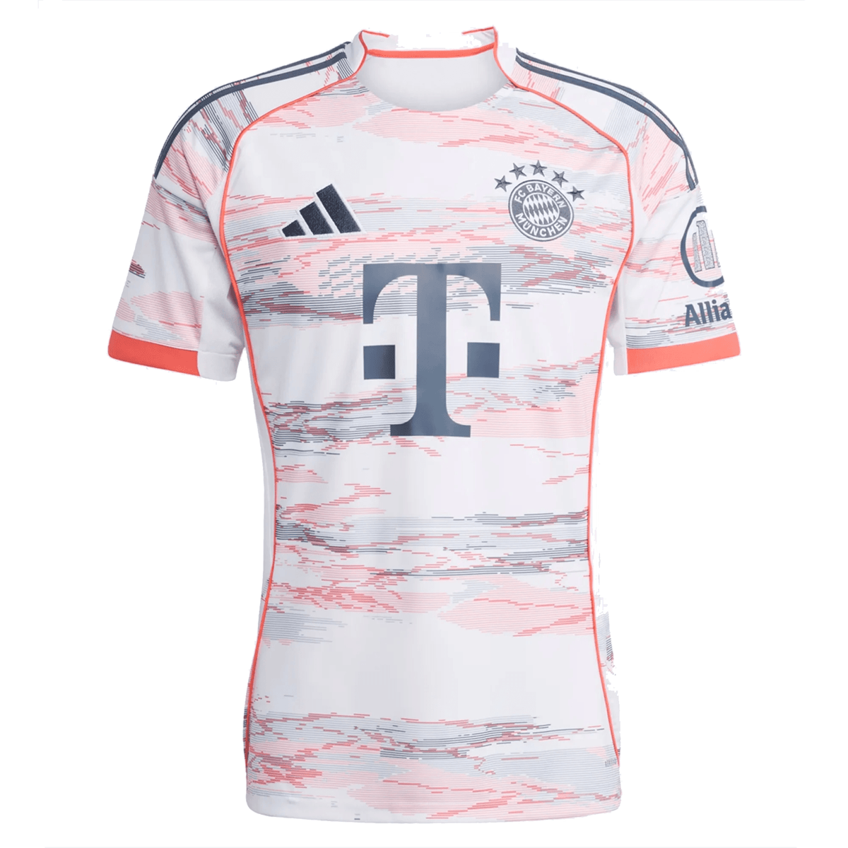 adidas Bayern Munich Away Jersey 25/26 (White/Red) | SoccerWearhouse