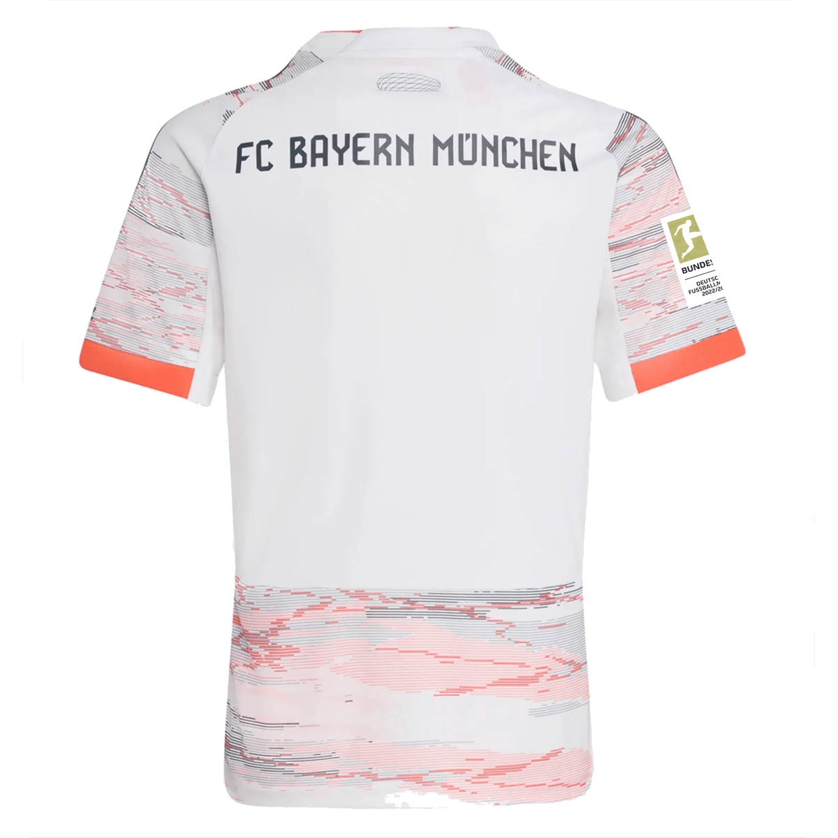 adidas Bayern Munich Away Jersey w/ Bundesliga Champion Patch 25/26 (White/Red) | SoccerWearhouse