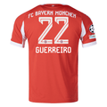 adidas Bayern Munich Guerreiro Home Jersey w/ Champions League Patches 25/26 (Red)