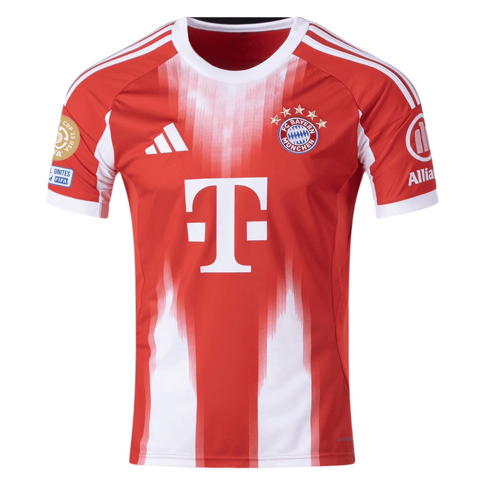 adidas Bayern Munich Harry Kane Home Jersey w/ Club World Cup Patches 25/26 (Red) | SoccerWearhouse