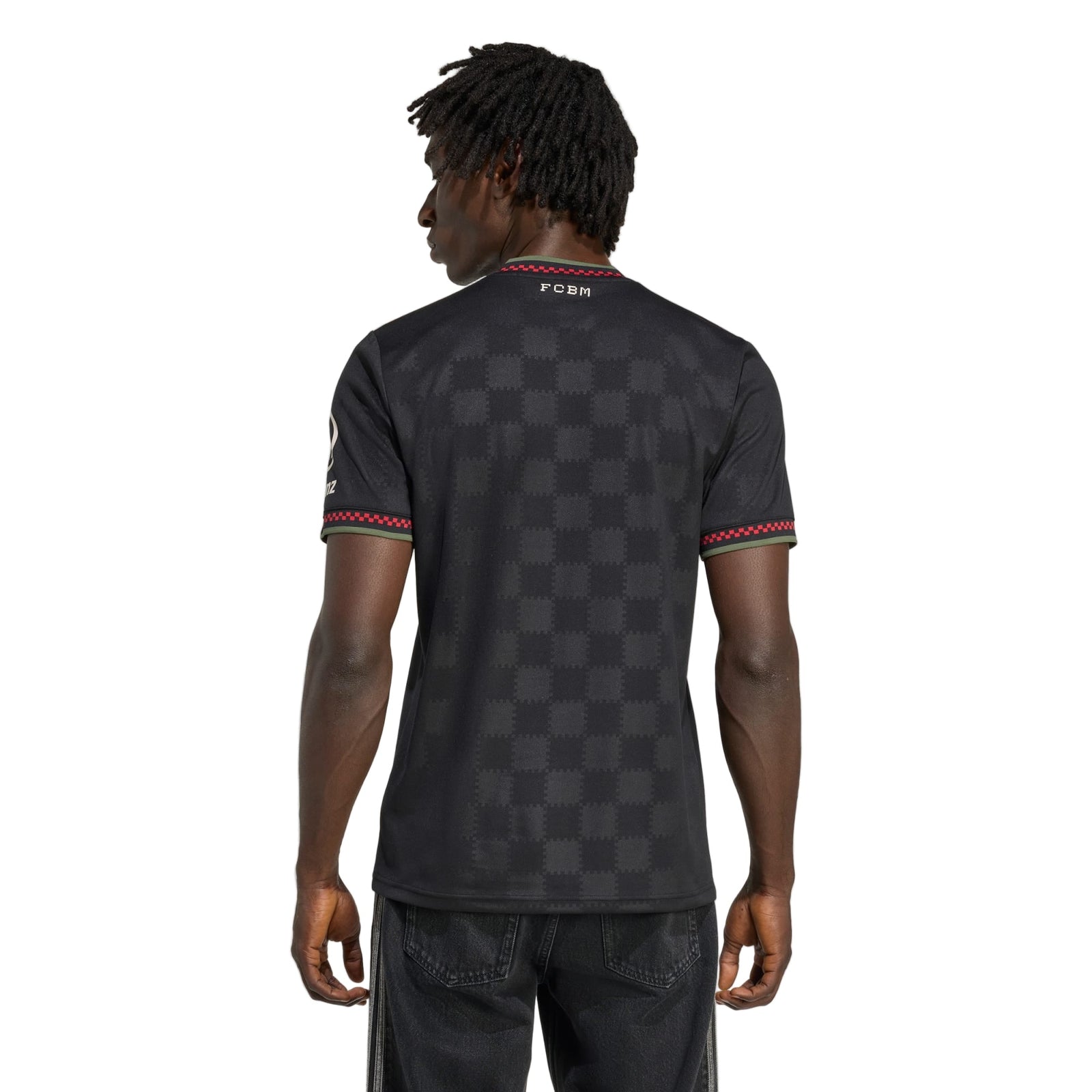 adidas Bayern Munich Jamal Musiala Third Jersey w/ Champions League Patches 25/26 (Black/Olive Green) | SoccerWearhouse
