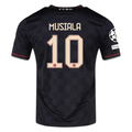adidas Bayern Munich Jamal Musiala Third Jersey w/ Champions League Patches 25/26 (Black/Olive Green)