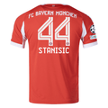 adidas Bayern Munich Stanisic Home Jersey w/ Champions League Patches 25/26 (Red)