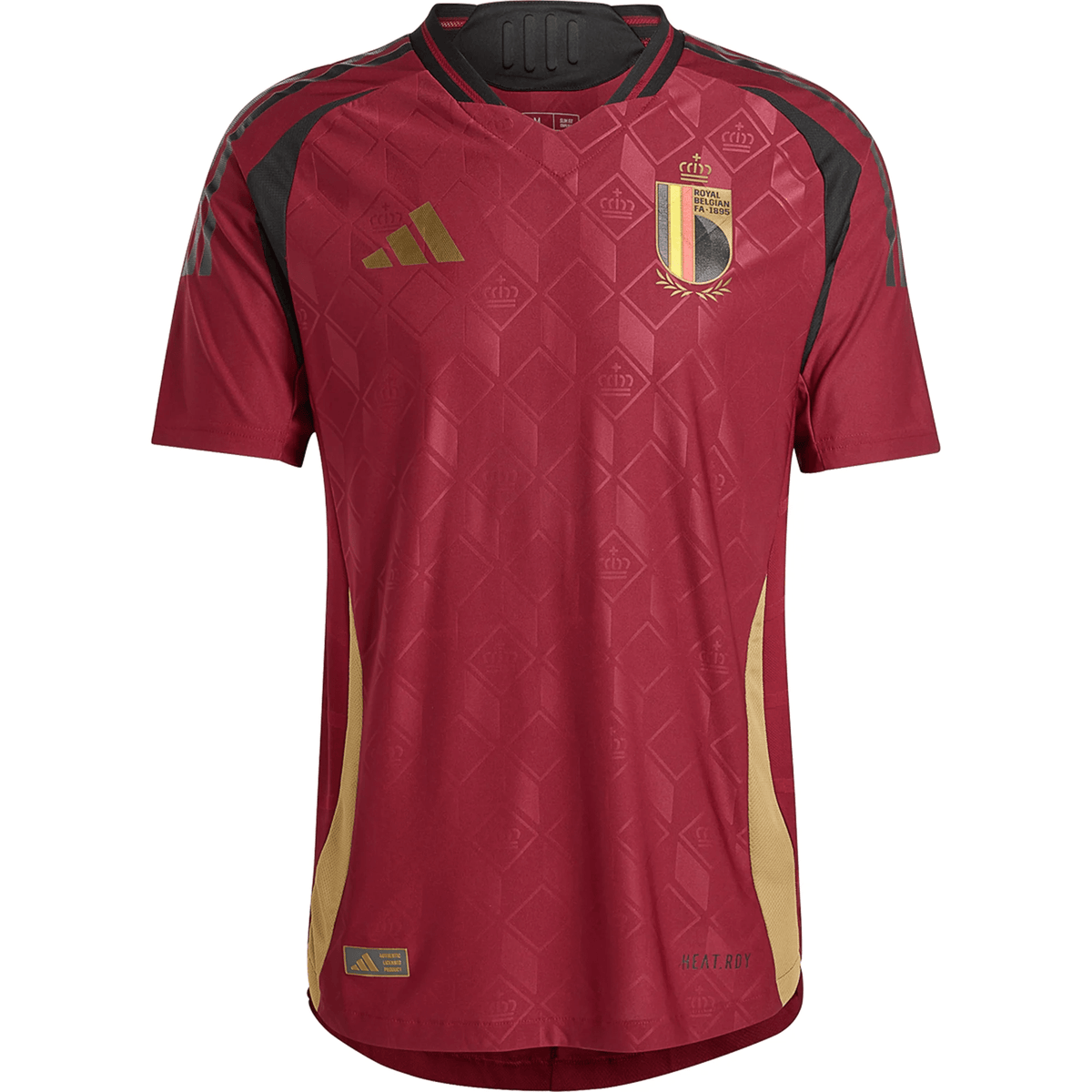 adidas Belgium Authentic Home Jersey 24/25 (Burgundy) | SoccerWearhouse