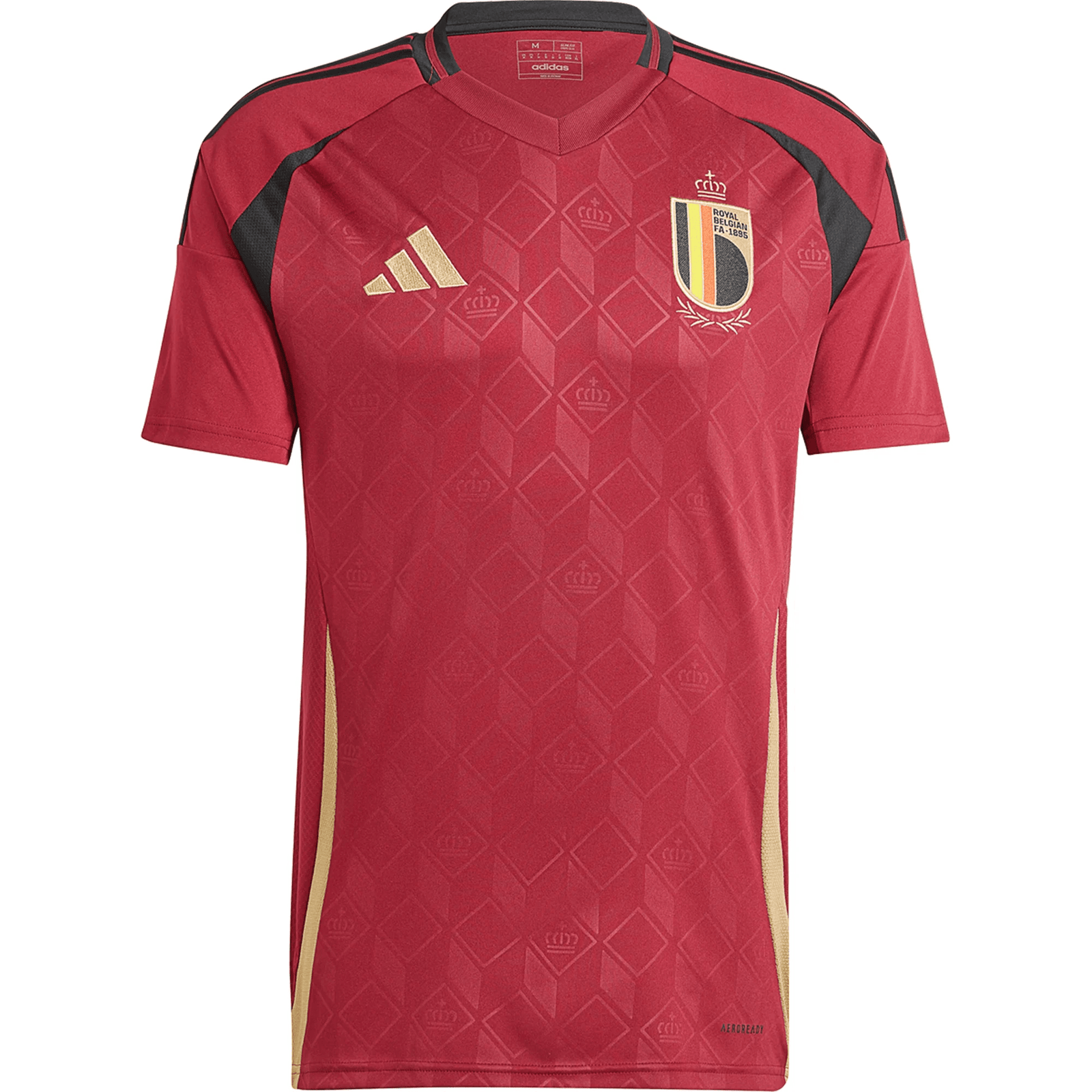 adidas Belgium Home Jersey 24/25 (Burgundy) | SoccerWearhouse