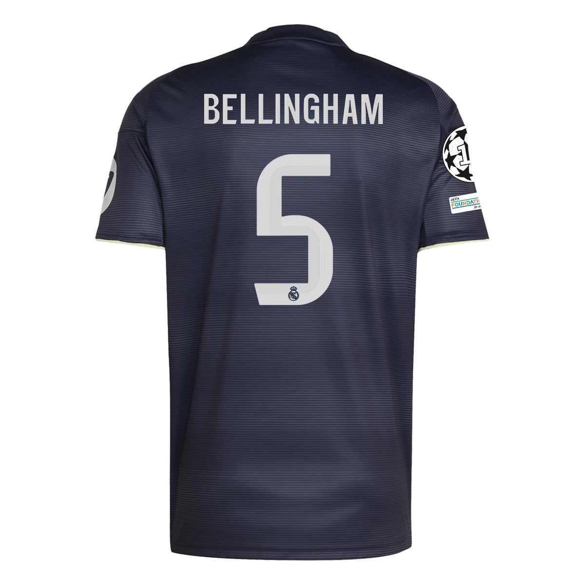 adidas Bellingham Real Madrid 25/26 Away Jersey w/ Champions League Patches (Legend Ink) | SoccerWearhouse