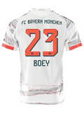 adidas Boey Authentic Away Jersey 25/26 w/ Sponsor + Meister Bundesliga Patch (White/Red)